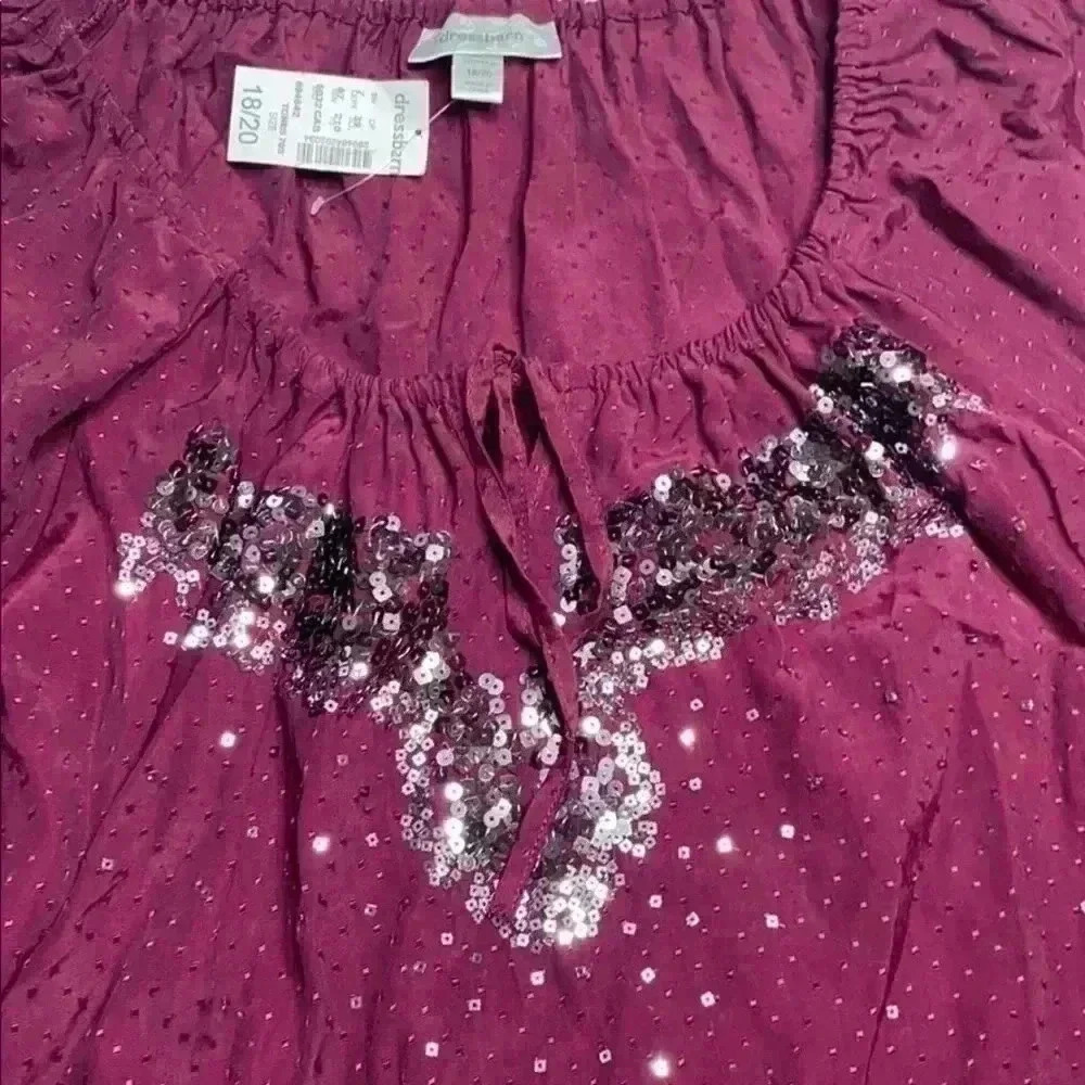 Burgundy blouse - Picture 2 of 4